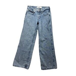 Hollister Low Rise Baggy Jeans Size 23 Short Light Wash Y2K 90s